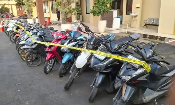 Polresta Bogor Bongkar Sindikat Curanmor, 53 Motor Curian Disita Motor Curian