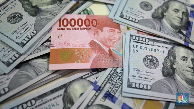 Ilustrasi Rupiah dan Dolar