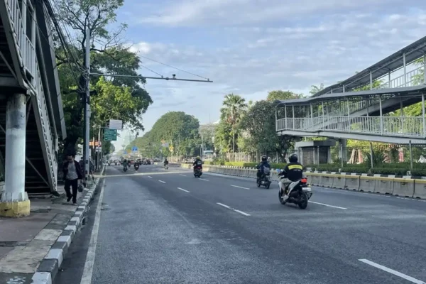 HUT Bhayangkara Lalu Lintas Gunung Sahari-Kemayoran Lancar Ruas Jalan Gunung Sahari