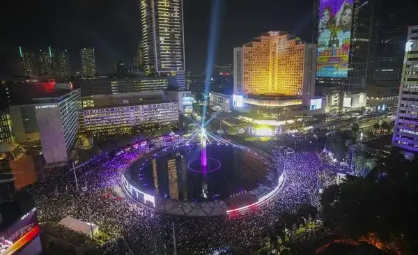 Batal Digelar, Ini Alasan Pemprov Jakarta Tunda Car Free Night Suasana Car Free Night Bundaran HI