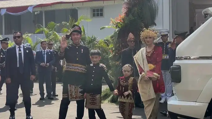 Gibran dan Selvi hadiri upacara HUT ke-80 RI