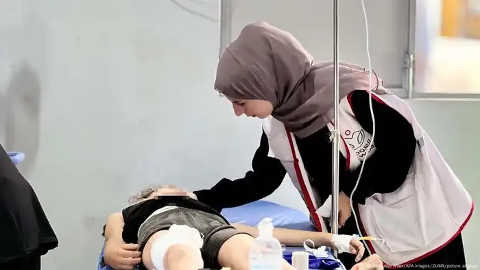 Ilustrasi Anak Gaza Sakit