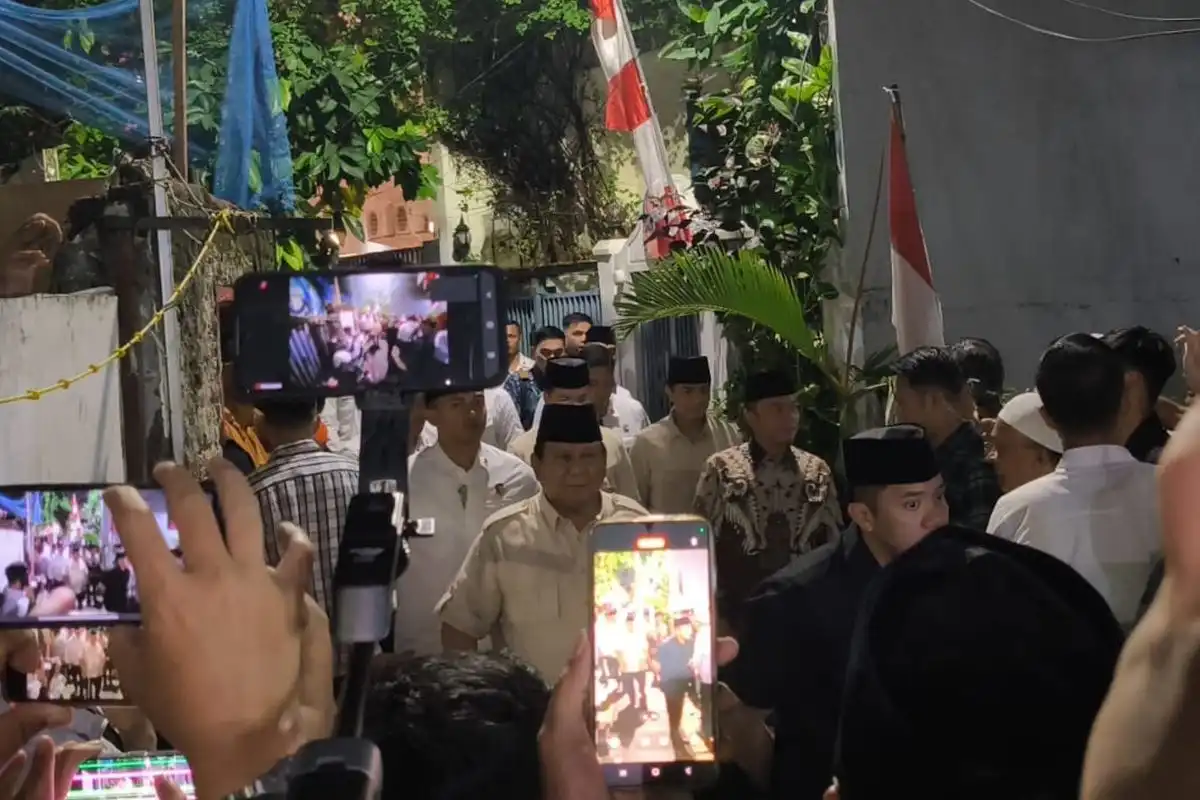 Presiden Prabowo Subianto melayat