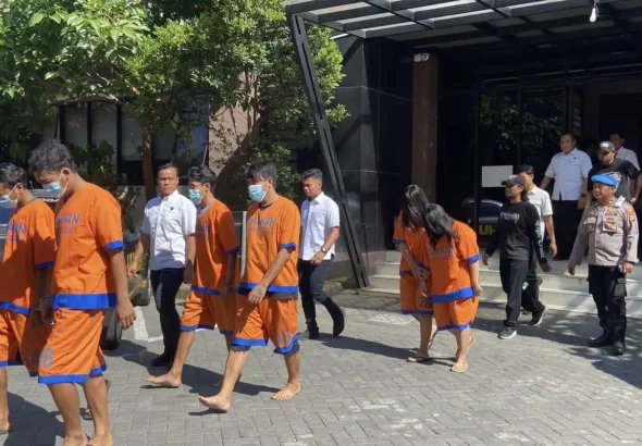 Tersangka sindikat judi online