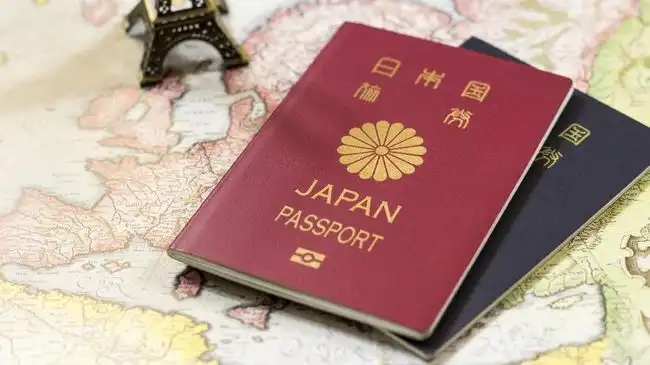 Ilustrasi paspor Jepang