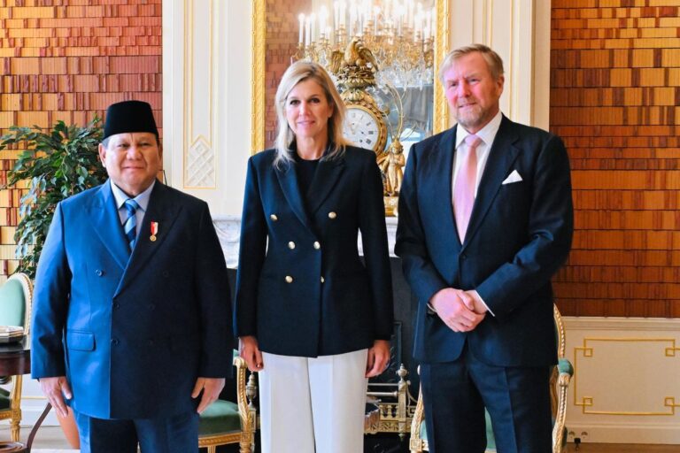 Prabowo Subianto bersama Raja dan Ratu Belanda