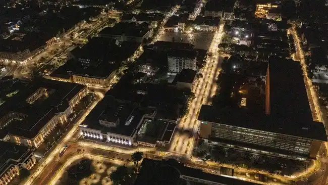 Foto udara kawasan Kota Tua