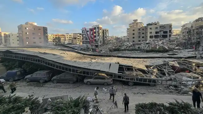 Penampakan kota Tyre di Lebanon