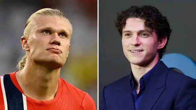 Erling Haaland dan Tom Holland