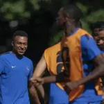 Latihan jelang Prancis vs Maroko