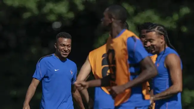 Latihan jelang Prancis vs Maroko