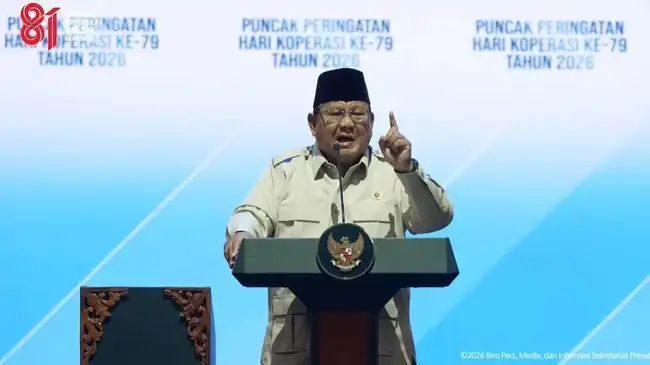 Prabowo saat berpidato