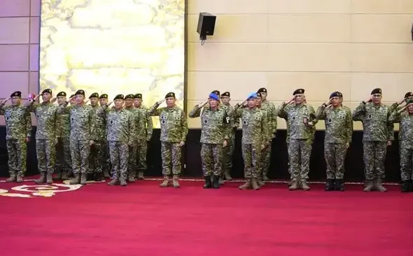 Upacara kenaikan pangkat 105 Pati TNI