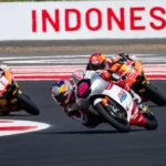 Veda Ega Pratama tampil di sesi FP2 Moto3 Mandalika 2026 di Sirkuit Mandalika