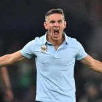 John Herdman merayakan gelar juara FIFA ASEAN Cup 2026 bersama Timnas Indonesia]