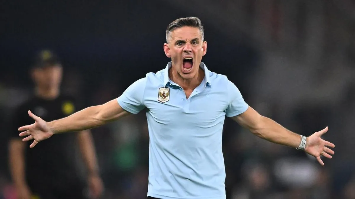 John Herdman merayakan gelar juara FIFA ASEAN Cup 2026 bersama Timnas Indonesia]