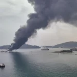 Kebakaran KMP Batumandi di Pelabuhan Merak