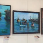 Pameran lukisan Dian Ibung di Pasar Minggu, Jakarta Selatan