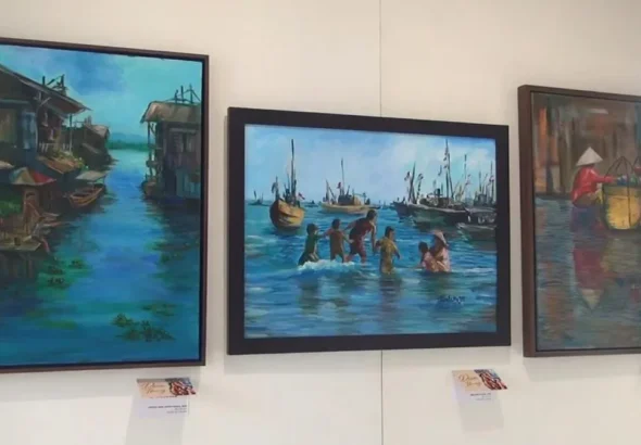 Pameran lukisan Dian Ibung di Pasar Minggu, Jakarta Selatan