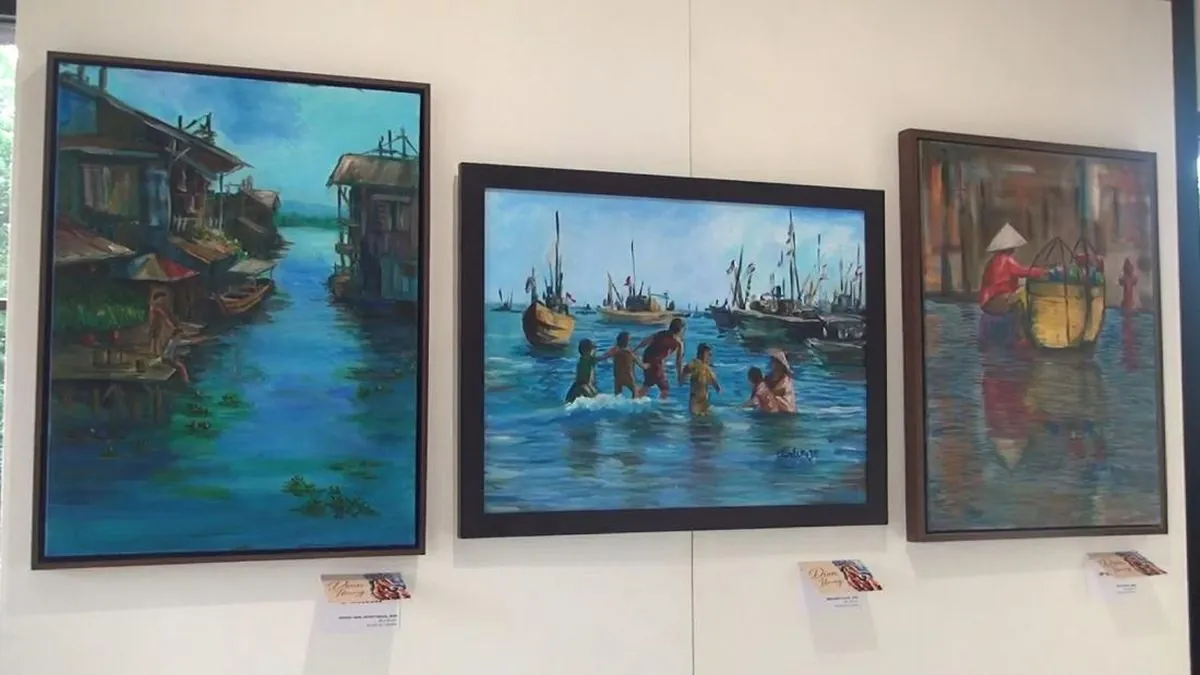 Pameran lukisan Dian Ibung di Pasar Minggu, Jakarta Selatan