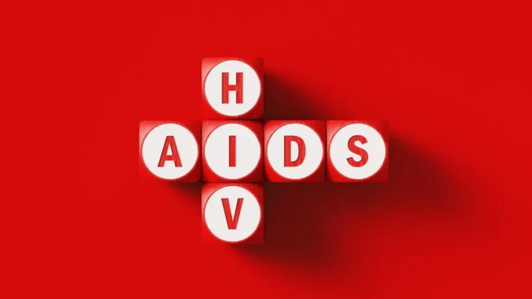 Ilustrasi perbedaan HIV dan AIDS, virus HIV menyerang sel CD4 dalam sistem kekebalan tubuh