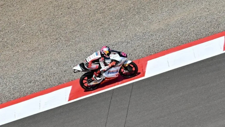 Veda Ega Pratama tampil di sesi practice Moto3 Mandalika Pertamina Grand Prix of Indonesia 2026