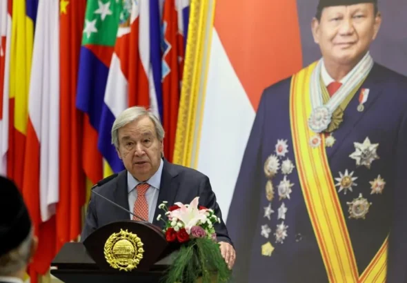 Sekjen PBB Guterres berpidato soal karhutla dan krisis iklim di Jakarta