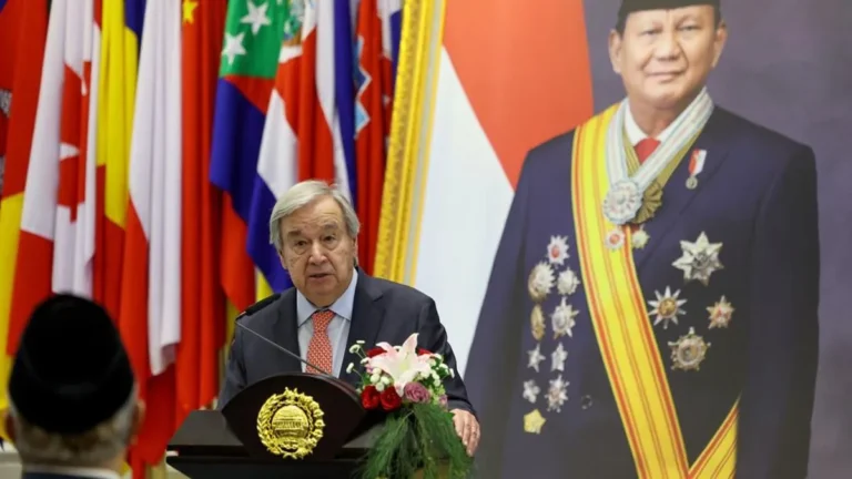 Sekjen PBB Guterres berpidato soal karhutla dan krisis iklim di Jakarta