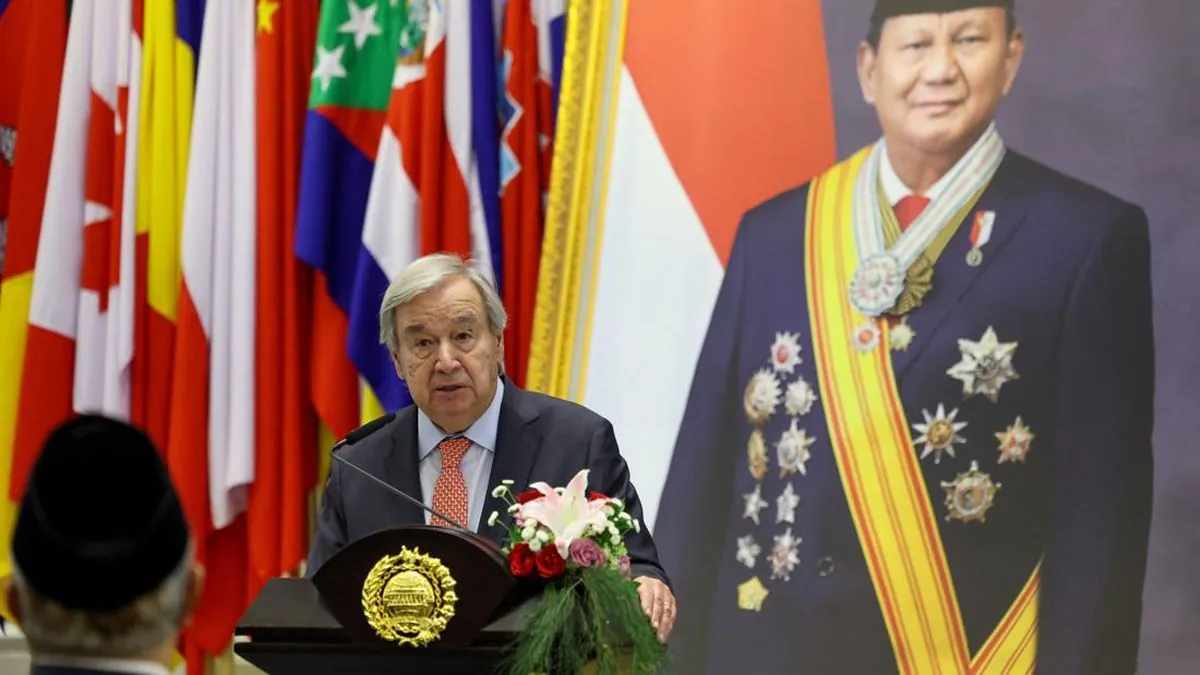 Sekjen PBB Guterres berpidato soal karhutla dan krisis iklim di Jakarta
